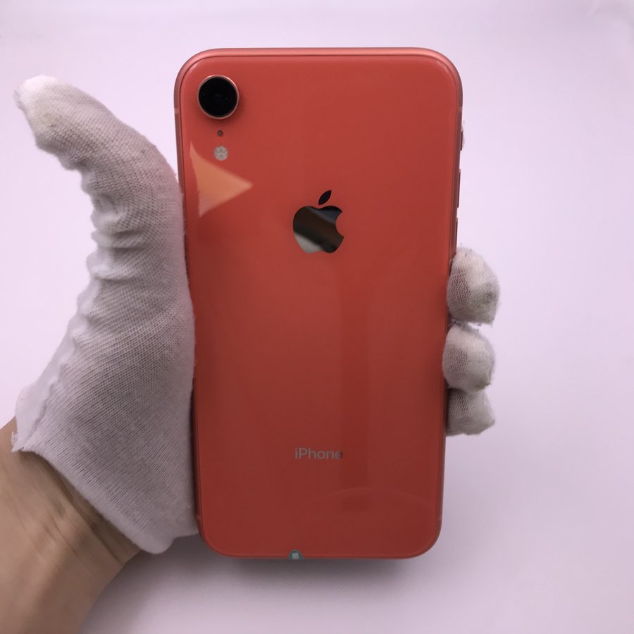 苹果【iphone xr】4g全网通 珊瑚色 128g 国行 9成新