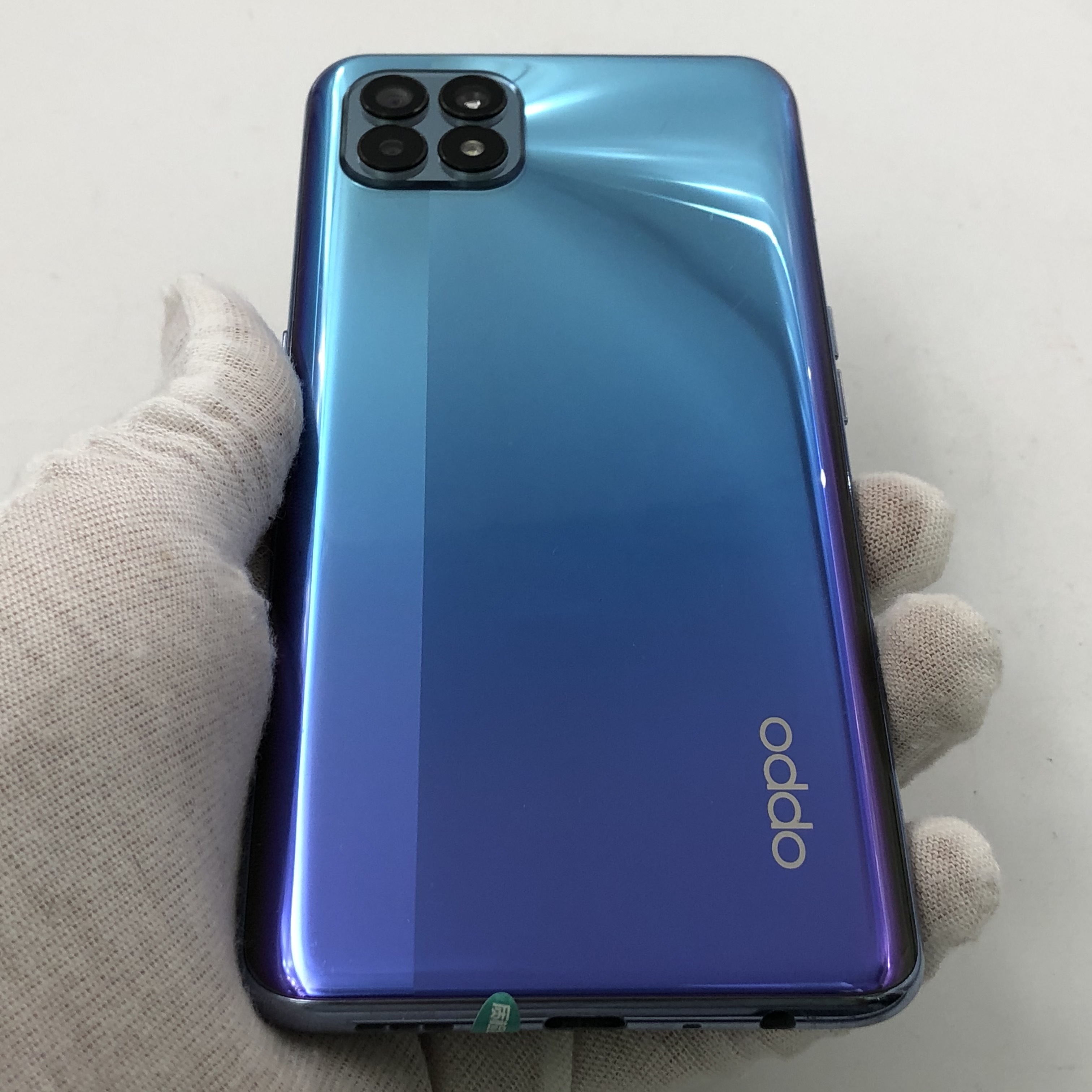 官方质检95成新 5g全网通 8g/128g 国行 超闪蓝 oppo reno4 se 5g