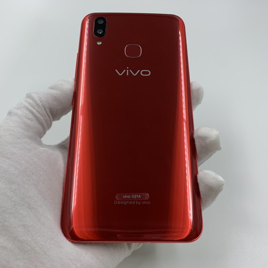 vivo【vivo x21】4g全网通 宝石红 6g/64g 国行 8成新 真机实拍