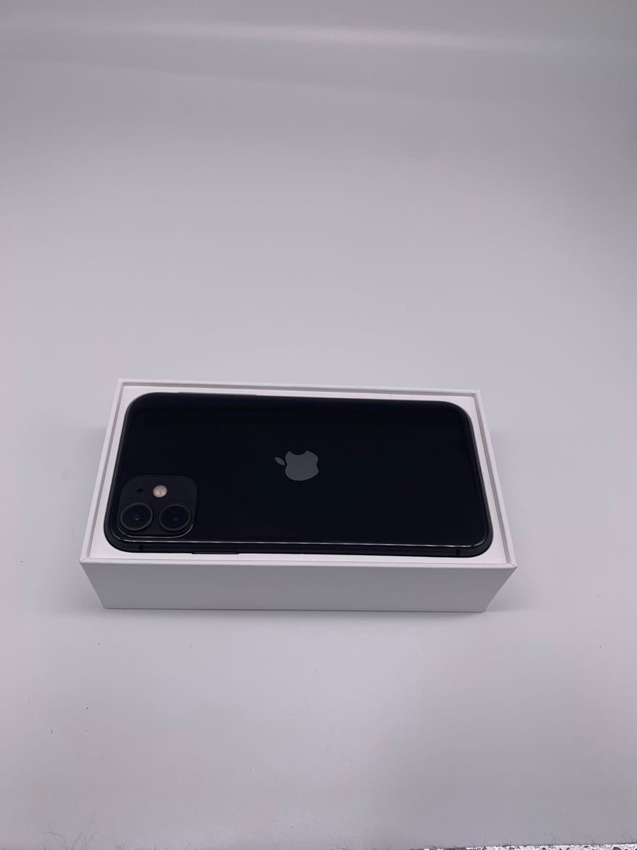 苹果iphone11全网通黑色64g国行95成新真机实拍原包装盒配件