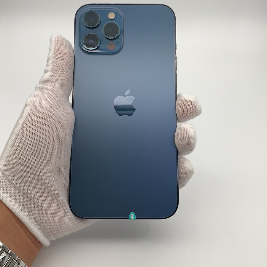 苹果【iphone 12 pro max】5g全网通 海蓝色 256g 国行 95新