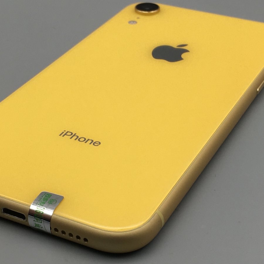 苹果iphonexr全网通黄色128g国行9成新