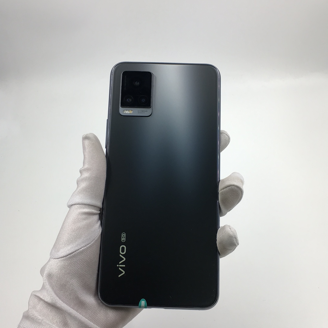 官方质检9成新 5g全网通 爵士黑 8g/128g 国行 vivo s7 5g