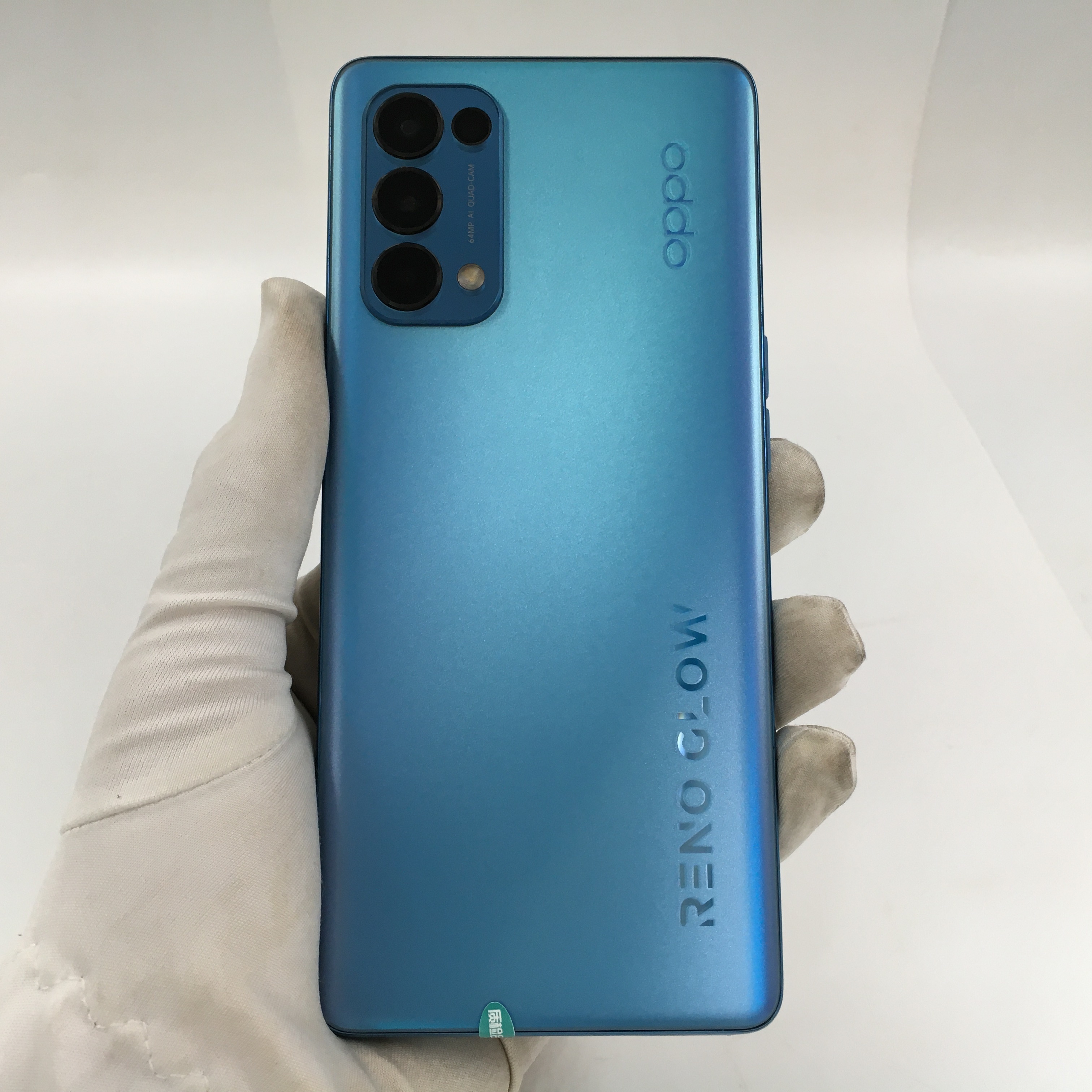 oppo【reno5 pro】5g全网通 极光蓝 8g/128g 国行 95新 - 专业质检