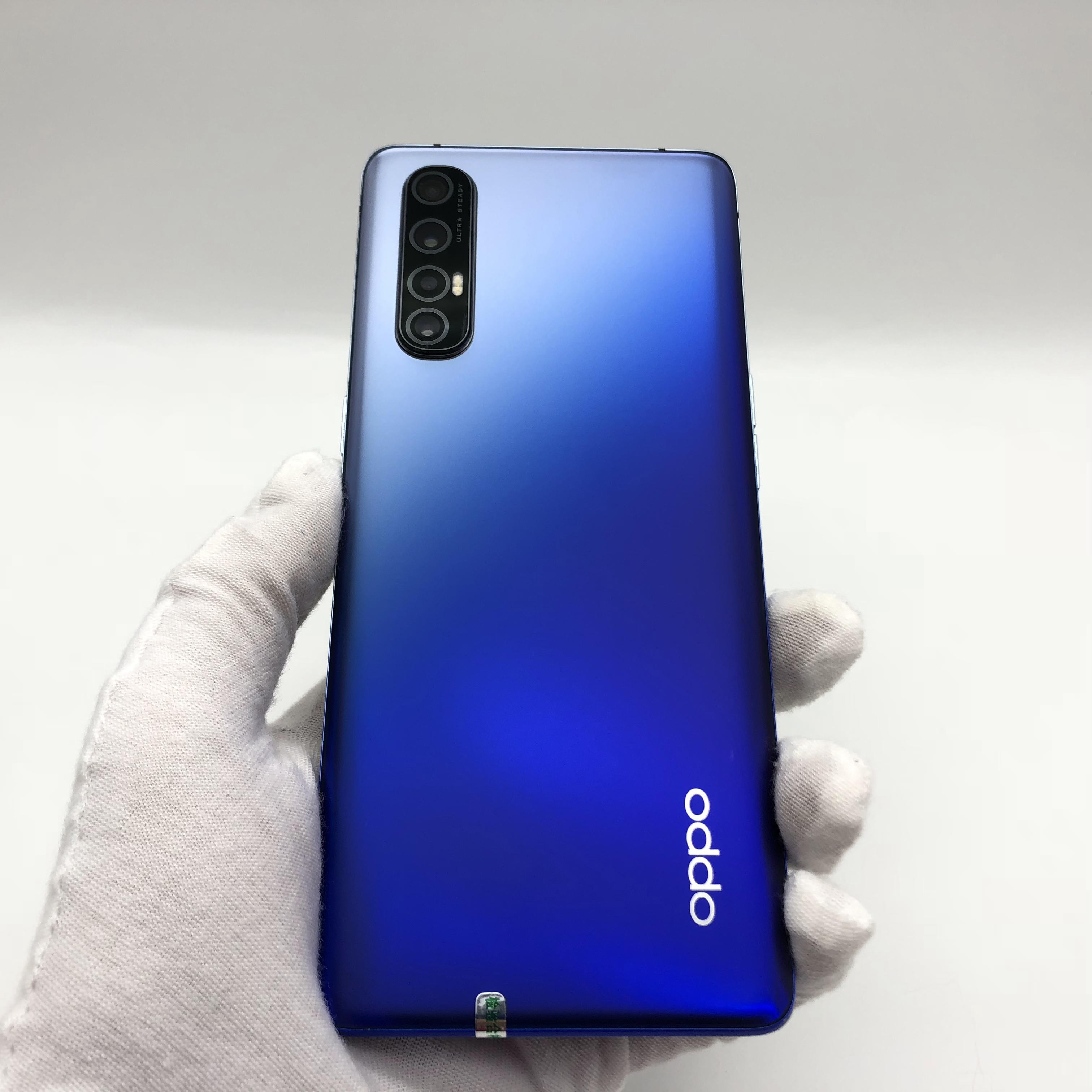 官方质检9成新 5g全网通 8g/128g 国行 蓝色星夜 oppo reno3 pro