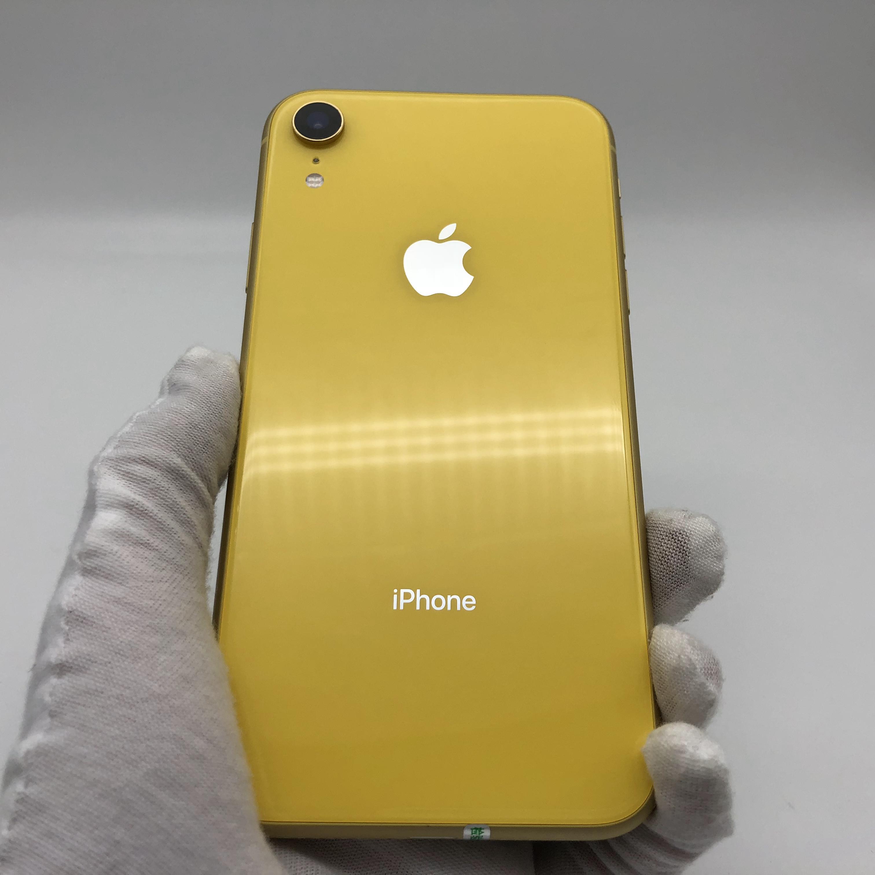 苹果【iphone xr】4g全网通 黄色 128g 国行 8成新 真机实拍
