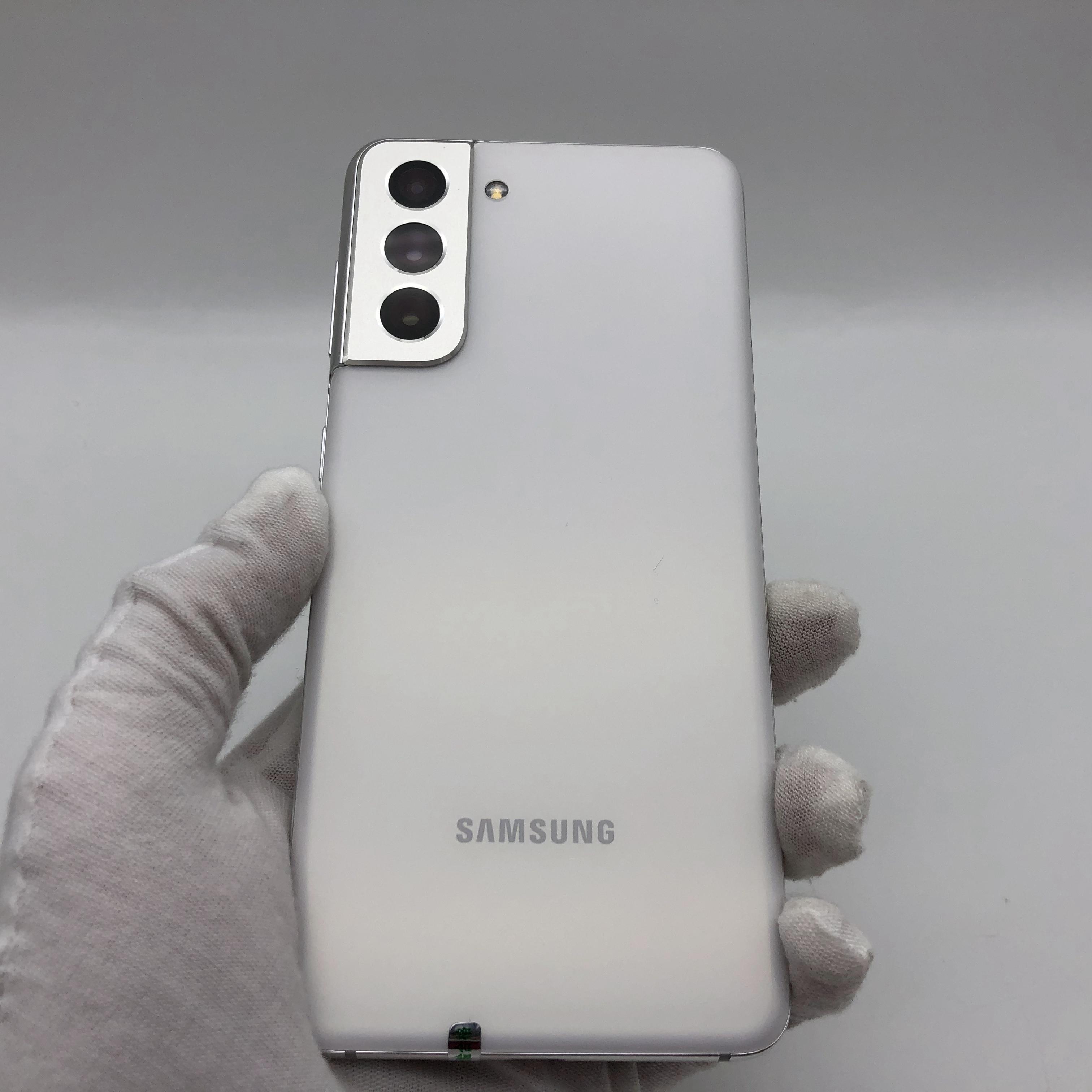 官方質檢99成新 絲霧白 國行 5g全網通 8g/256g 三星 galaxy s21 5g