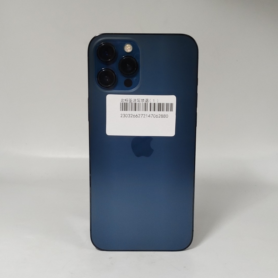 苹果【iPhone 12 Pro Max】5G全网通 海蓝色 256G 国行 8成新 