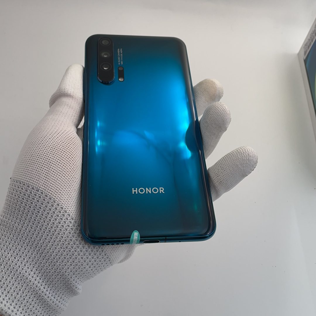 官方质检95成新 8g/256g 国行 蓝水翡翠 4g全网通 荣耀 荣耀 20 pro