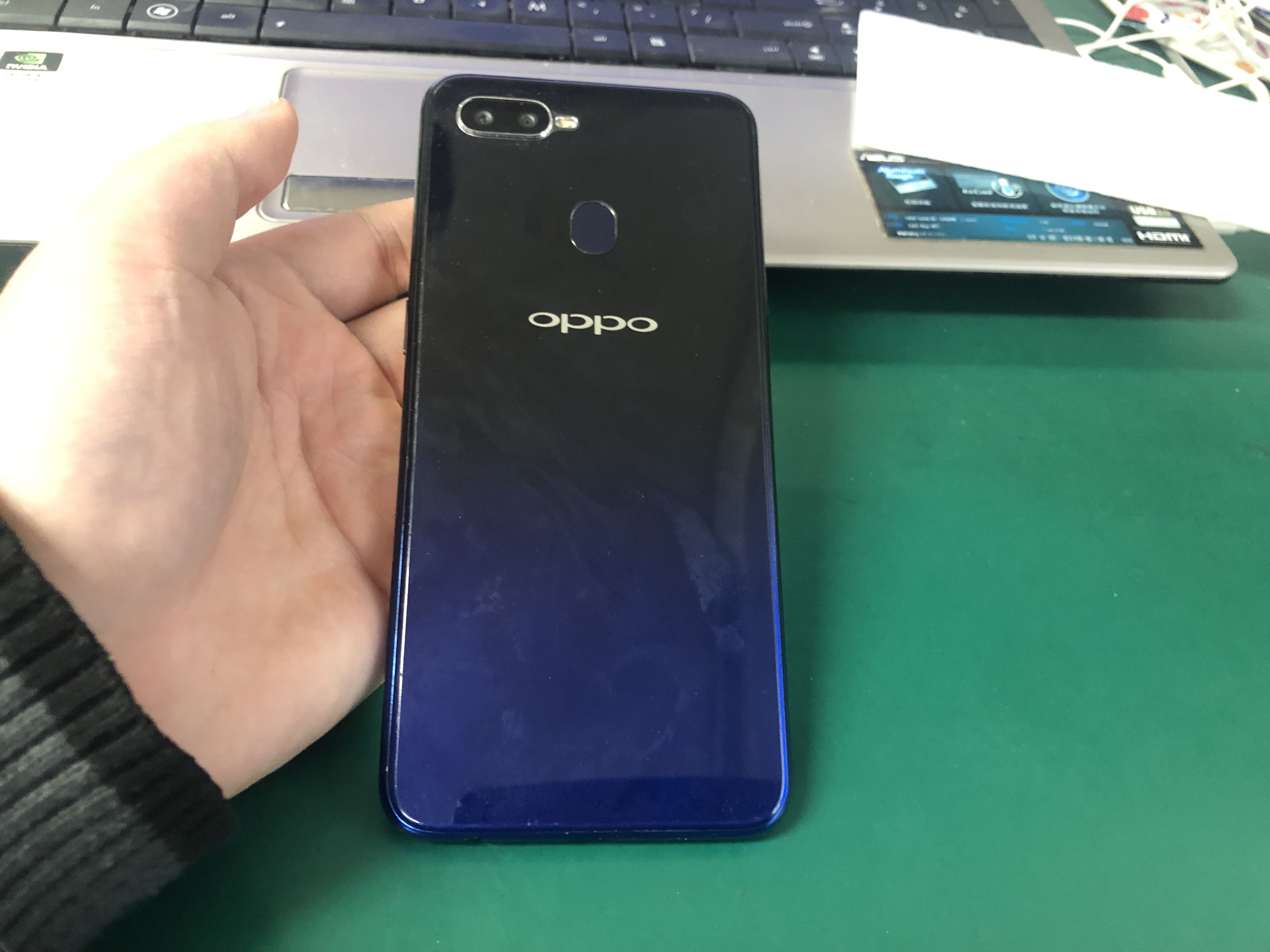 oppo【OPPO A7x】移动 4G/3G/2G 蓝色 4G/64G 国行 8成新 