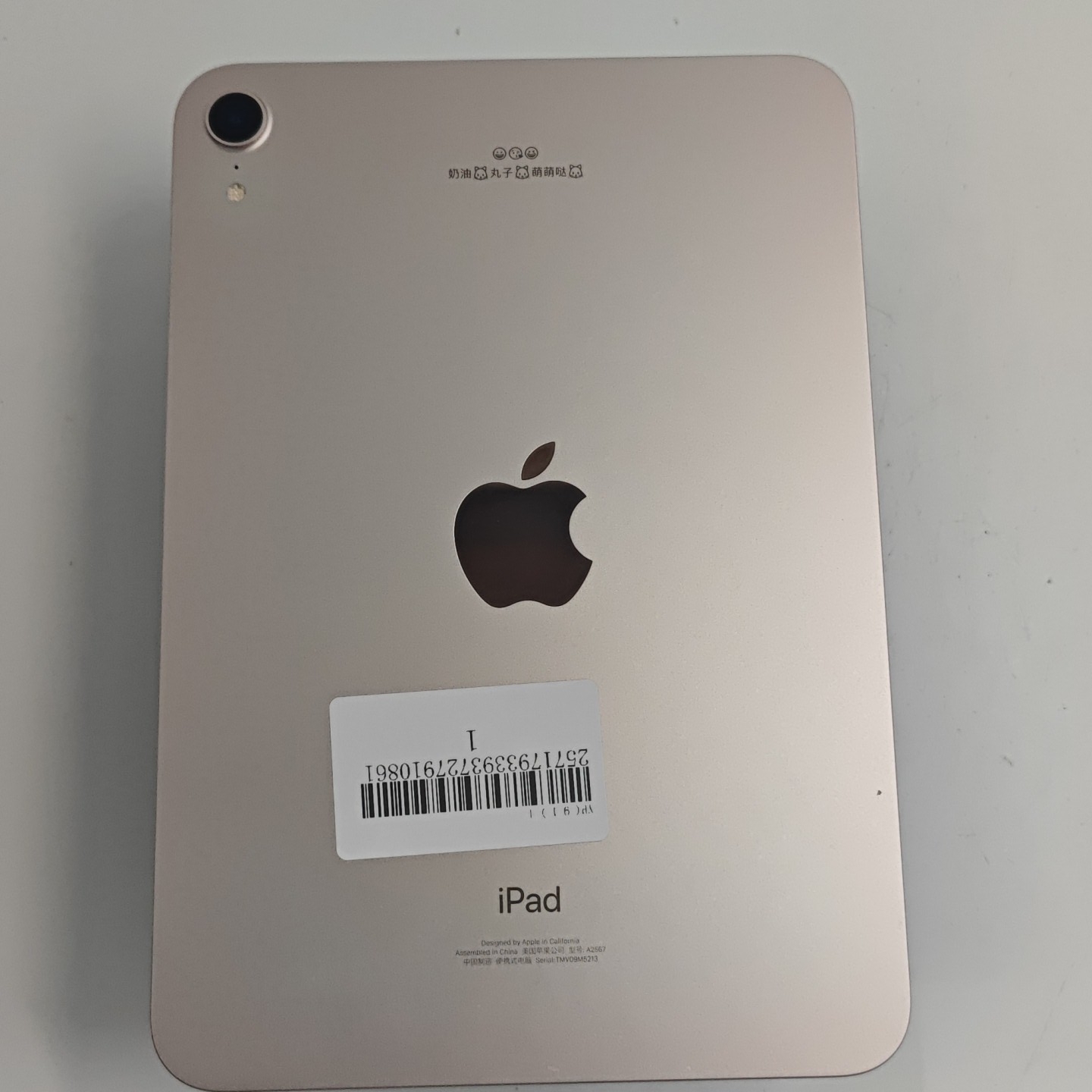 苹果【iPad mini 6】WIFI版 粉色 256G 国行 8成新 