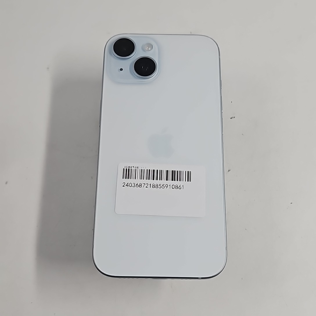 苹果【iPhone 15】5G全网通 蓝色 256G 国行 99新 