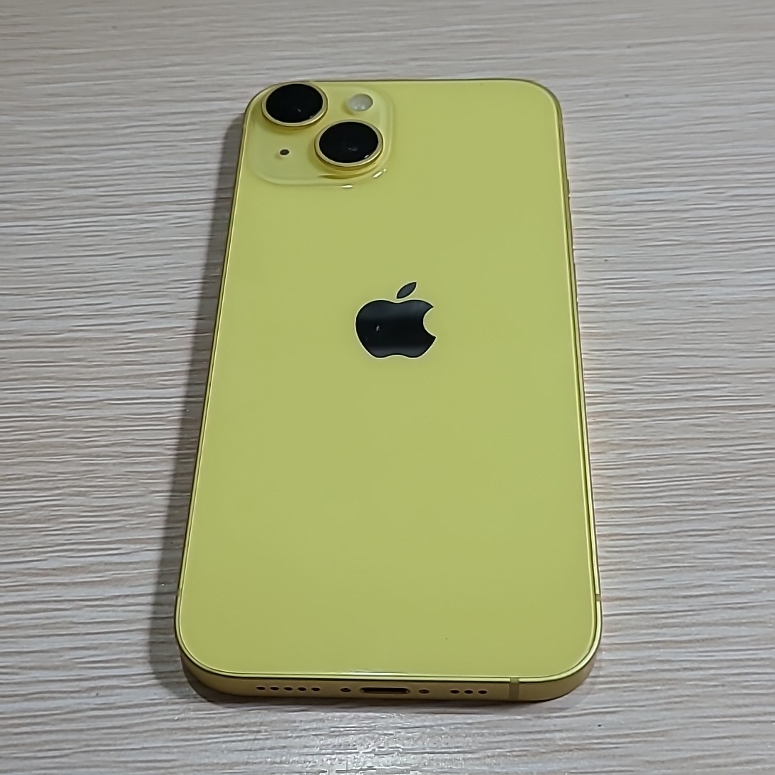 苹果【iPhone 14】5G全网通 黄色 128G 国行 8成新 