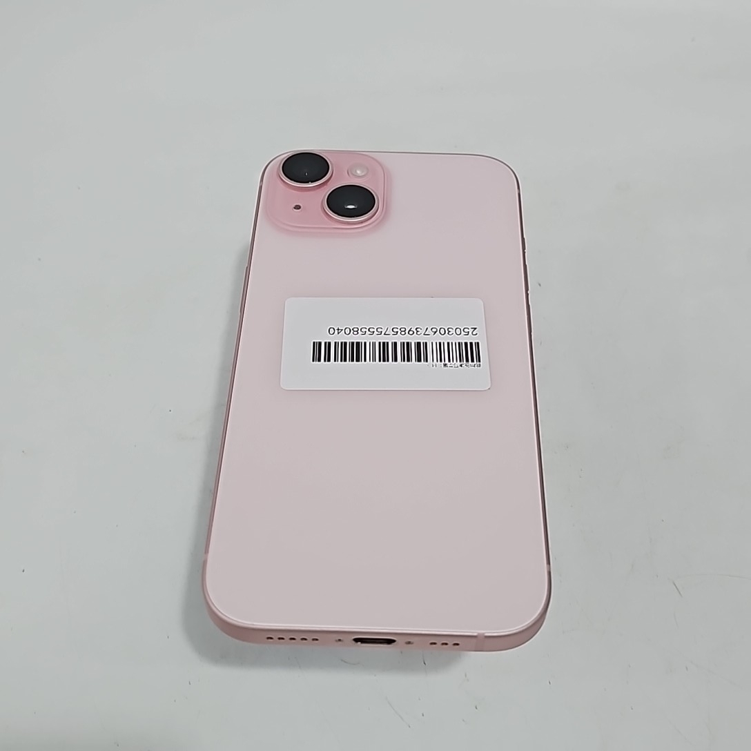 苹果【iPhone 15】5G全网通 粉色 128G 国行 95新 