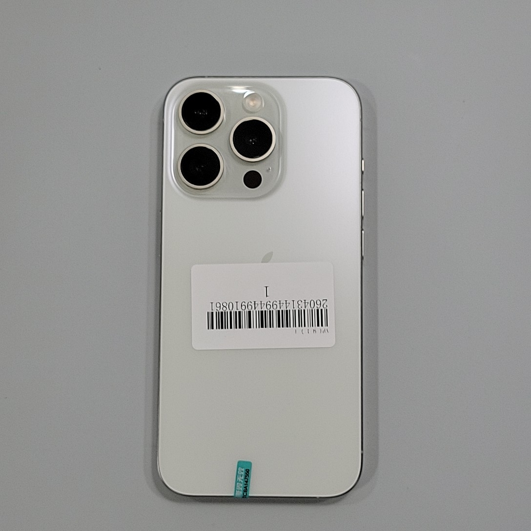 苹果【iPhone 15 Pro】5G全网通 白色钛金属 128G 国行 95新 
