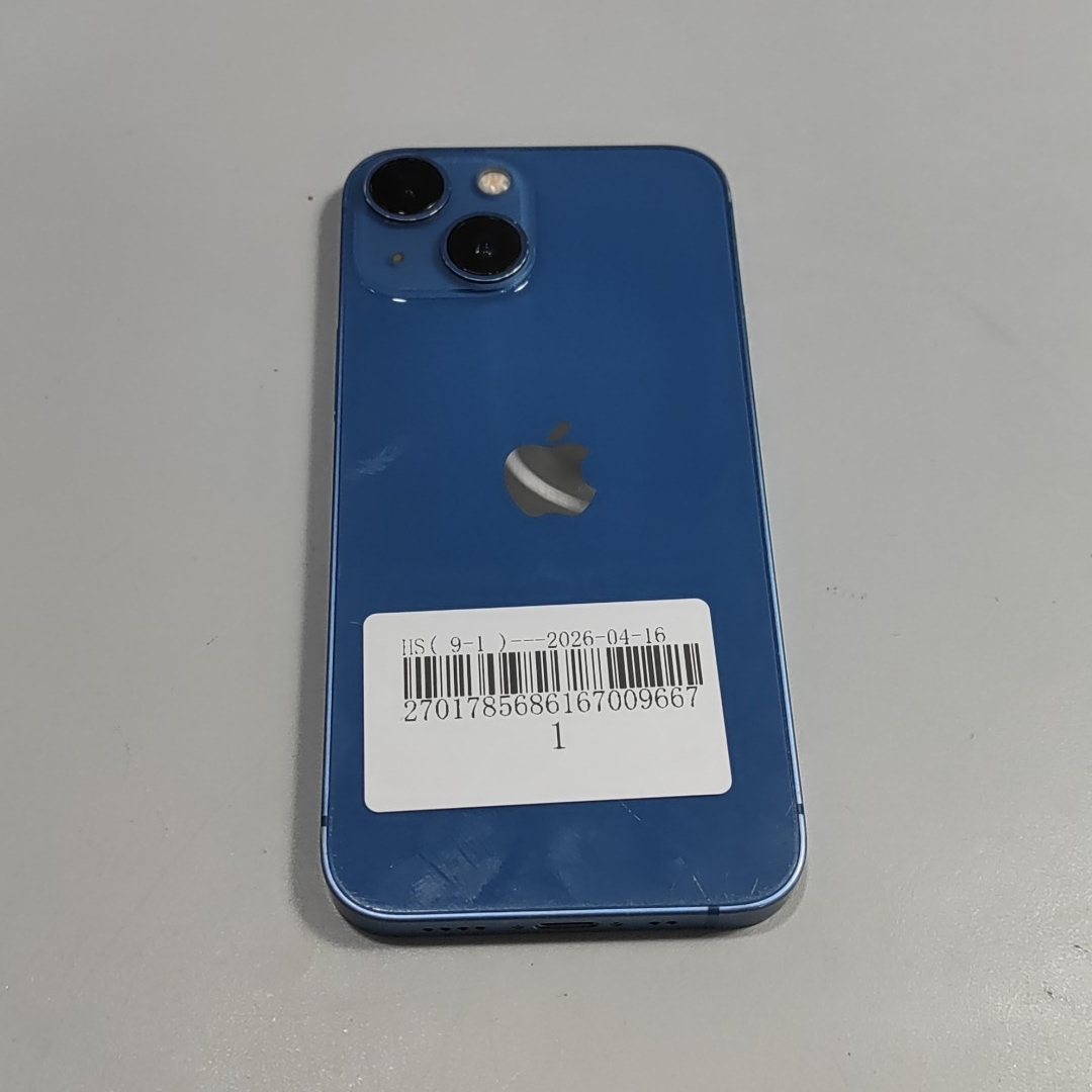 苹果【iPhone 13 mini】5G全网通 蓝色 128G 国行 8成新 